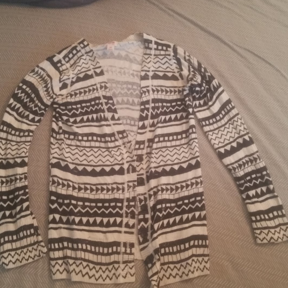 Black and white cardigan